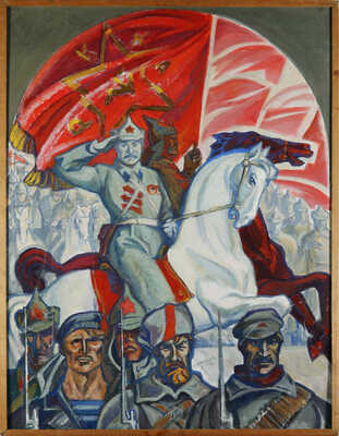 Кожанов Евгений Григорьевич. Эскиз мозаики М.В. Фрунзе